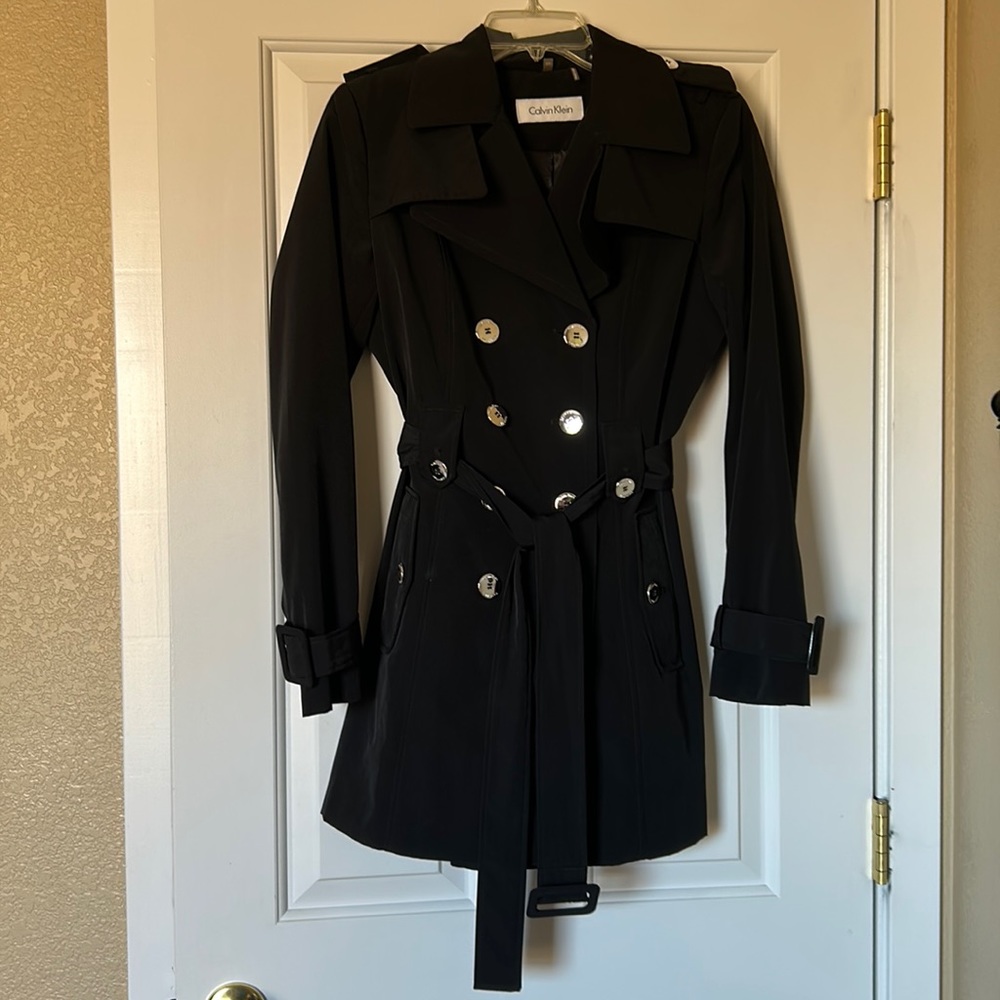 Calvin Klein Waterproof Trench Coat - Size XS